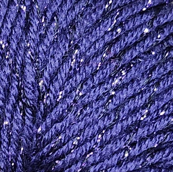 Filatura Di Crosa Wool Blend Dark Purple Metallic DK Weight Yarn, Lot of 2 - Picture 4 of 4